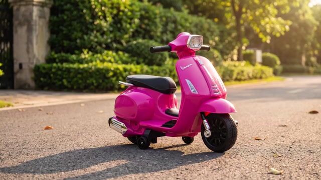 Moto électrique à conducteur assis Plastique rose, AIYAPLAY