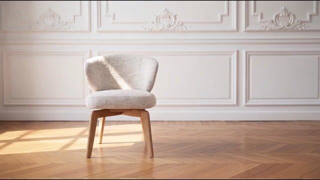 Lot de 2 chaises tissu texturé, ANNE marron clair, BOBOCHIC