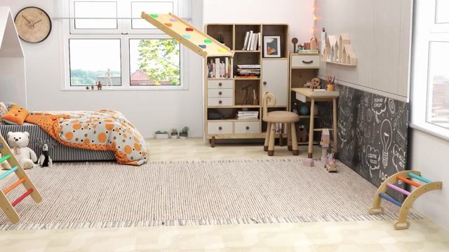 Parcours d'escalade pour enfants Panneau multicolore, AIYAPLAY