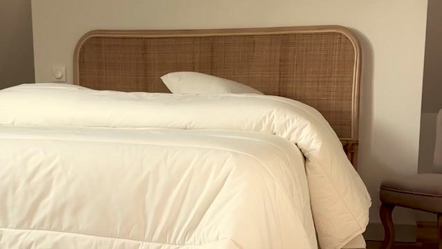 Couette Adulte Enveloppe Coton Bio 4 saisons MAUI couleur unique, KADOLIS