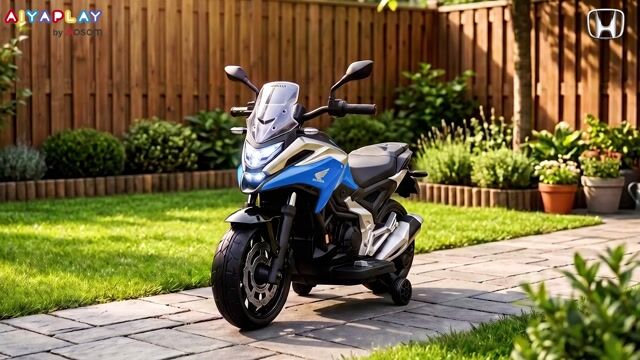 Moto électrique à conducteur assis PP Bleu bleu, argent, noir, AIYAPLAY