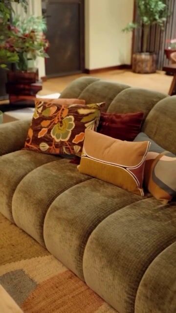 Nuria Vintage Corduroy 3-Seater Sofa bronze, LA REDOUTE INTERIEURS