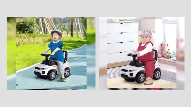 Voiture à glisse pour enfants Plastique Blanc blanc, HOMCOM