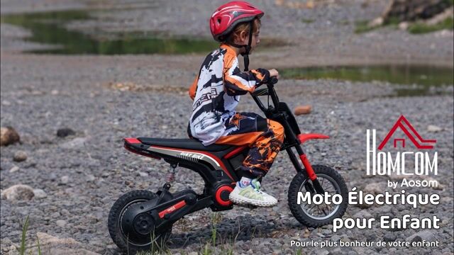 Moto électrique à conducteur assis PP Rouge rouge, HOMCOM