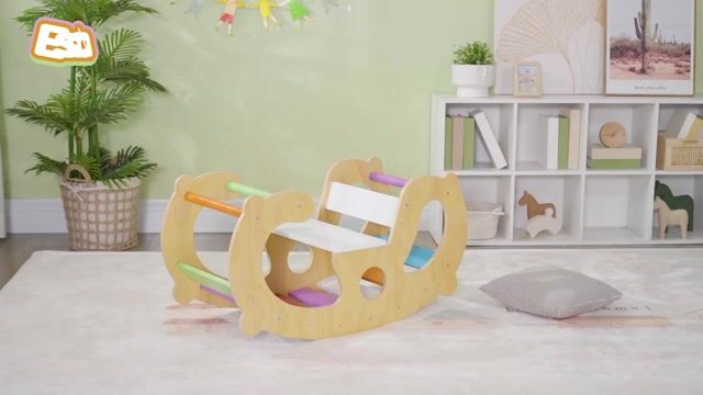Parcours d'escalade pour enfants Bois multicolore, AIYAPLAY