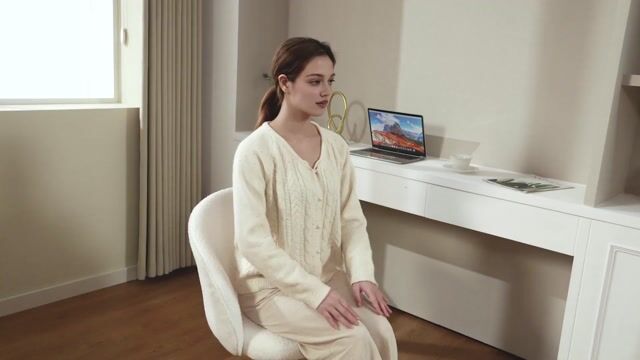 Chaise de bureau Polaire Teddy (100 % crème, HOMCOM